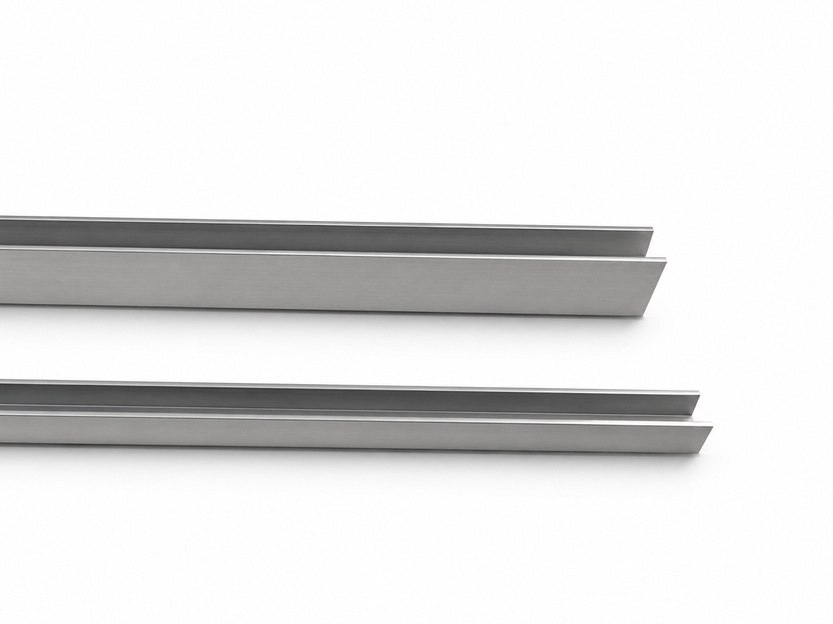 U-Profil Aluminium eloxiert – für Vorsatzgitter | ca. 100 cm / ca. 200 cm