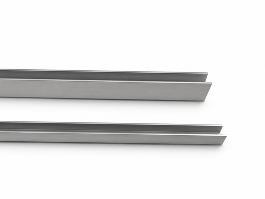 U-Profil Aluminium eloxiert – für Vorsatzgitter | ca. 100 cm / ca. 200 cm