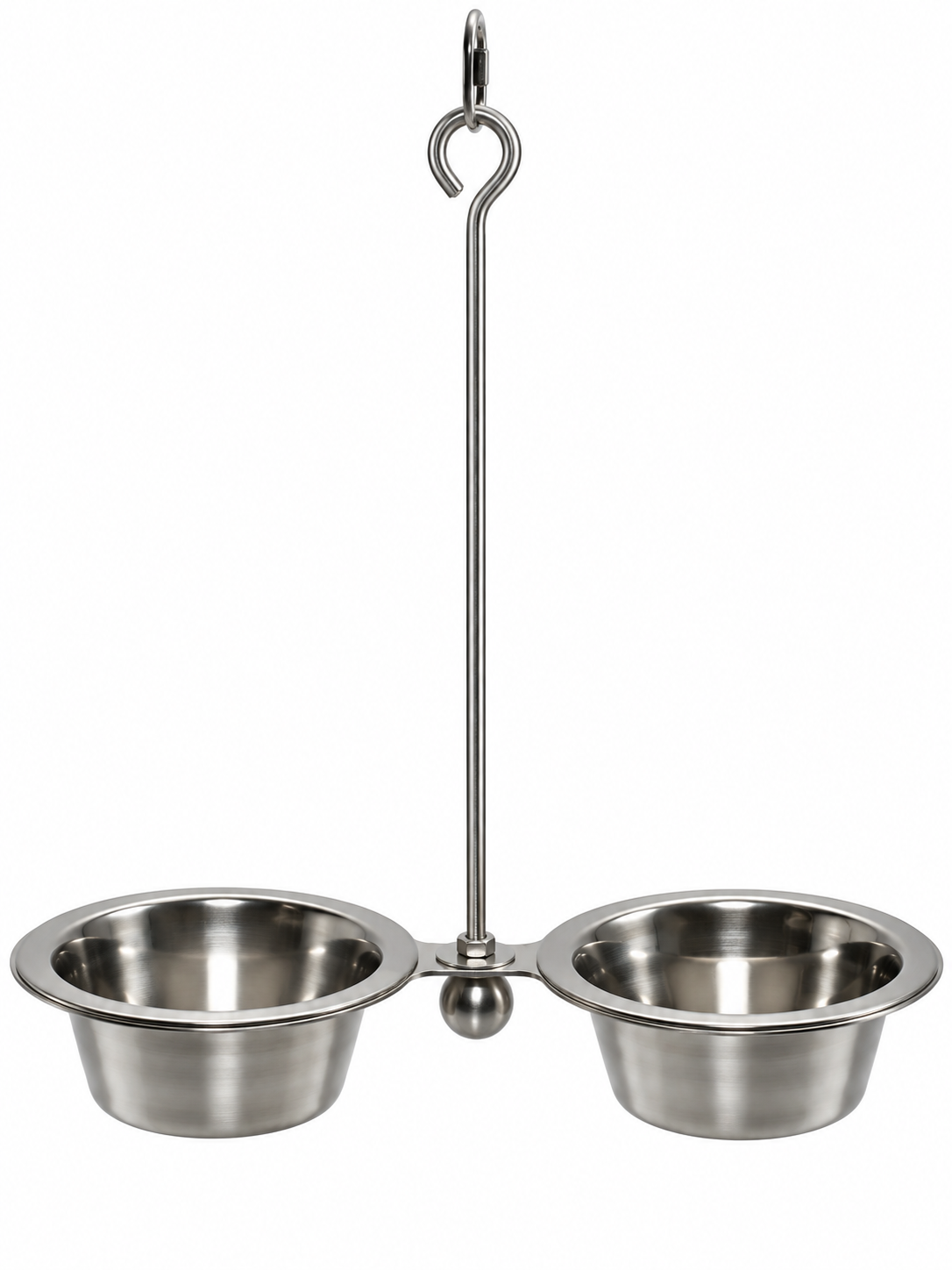 Swinging Bowls Futterschaukel mit zwei Näpfen aus Edelstahl