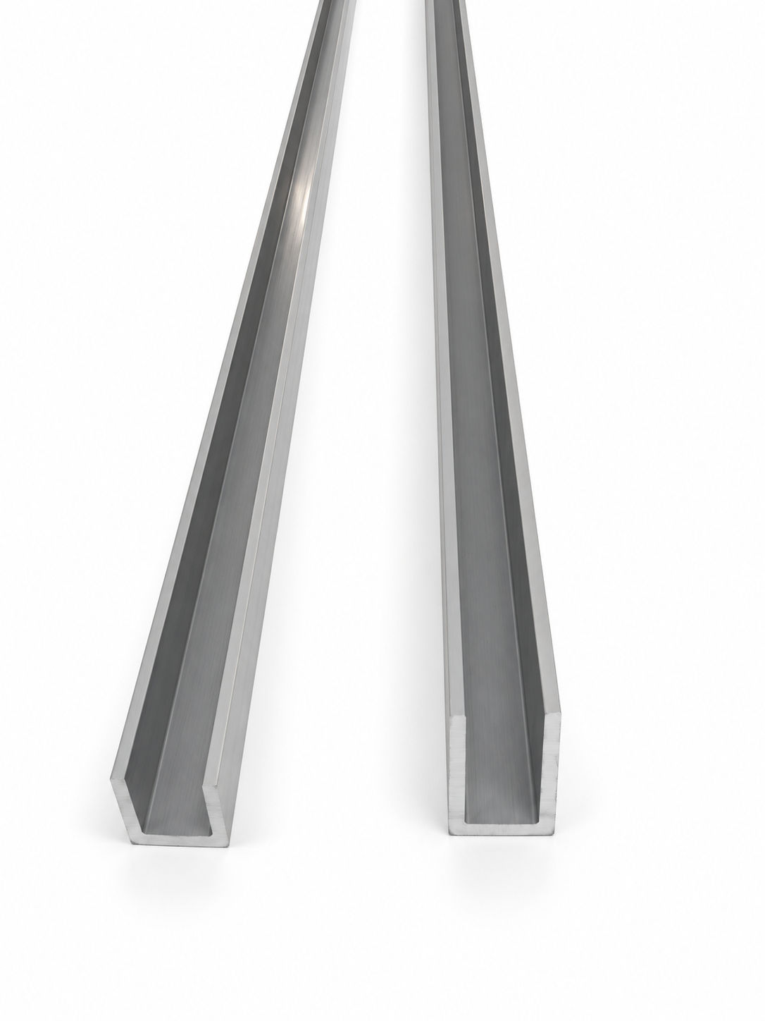 U-Profil Aluminium eloxiert – für Vorsatzgitter | ca. 100 cm / ca. 200 cm