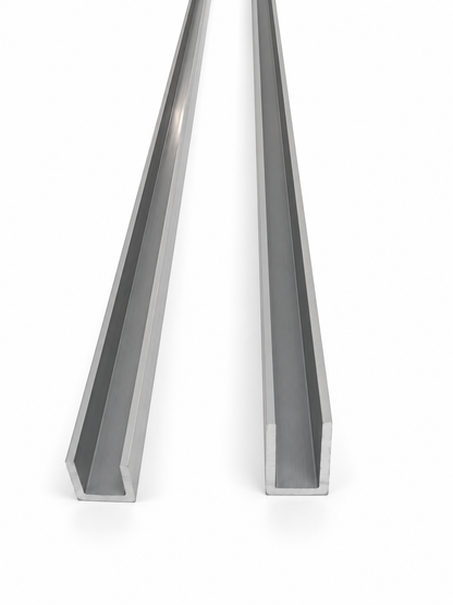 U-Profil Aluminium eloxiert – für Vorsatzgitter | ca. 100 cm / ca. 200 cm
