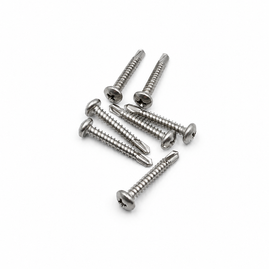 Edelstahlborschrauben 4,8 x 32 mm zur montage von Blockverbindern