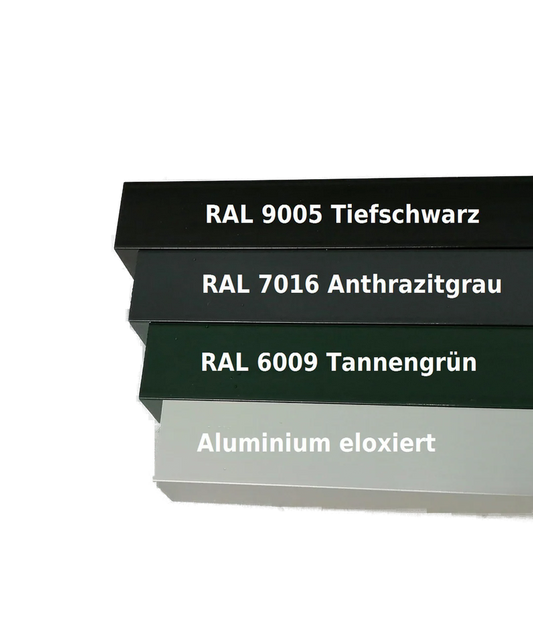 Aluminium Vierkantrohr 25x25x2,0 mm ca. 100 cm verschiedene Farben