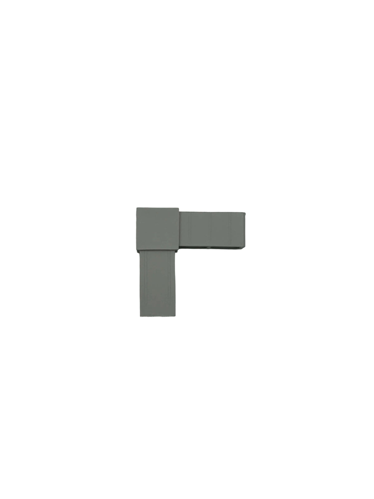 L-Verbinder für 25x25x2,0 mm Vierkantrohre aus glasfaserverstärktem Kunststoff.