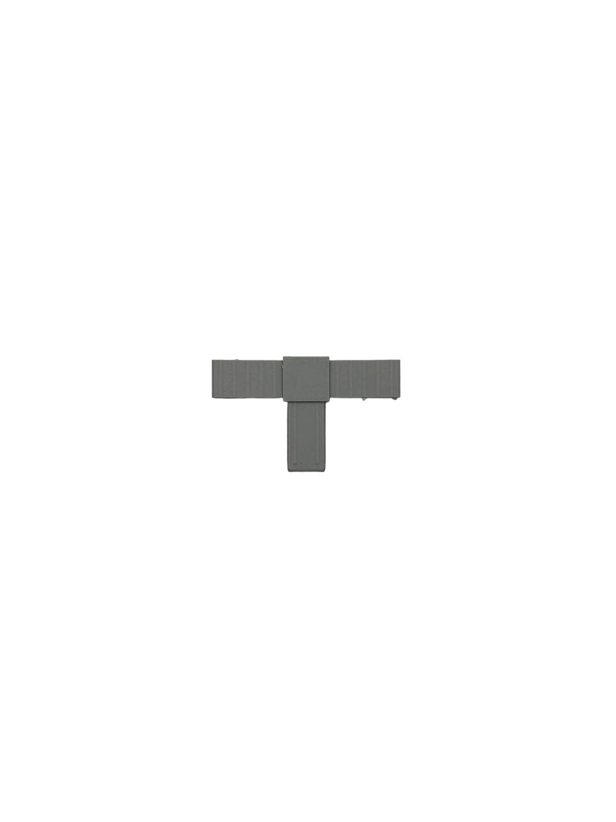 T-Verbinder für 20x20x1,5 mm Vierkantrohre aus glasfaserverstärktem Kunststoff.