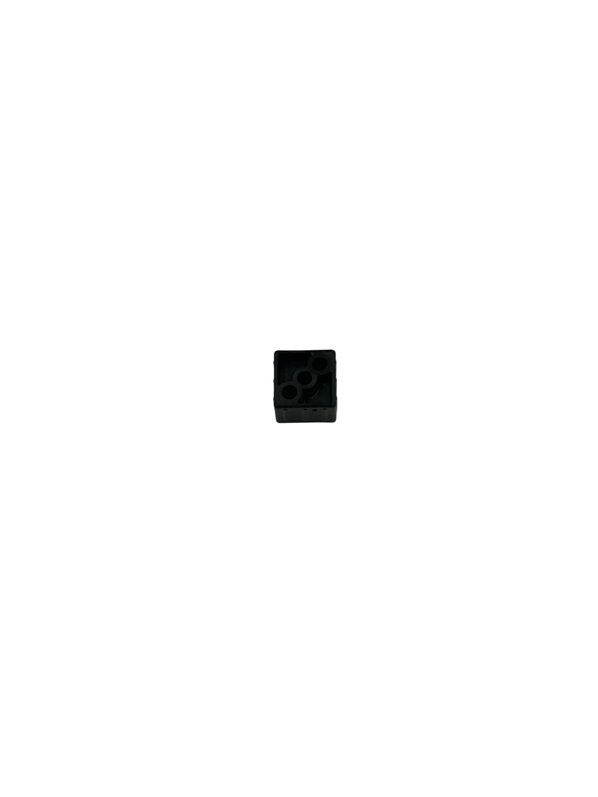 Detailansicht der Oberflächen und Farbvarianten (Grau, Schwarz) unserer Blockverbinder.