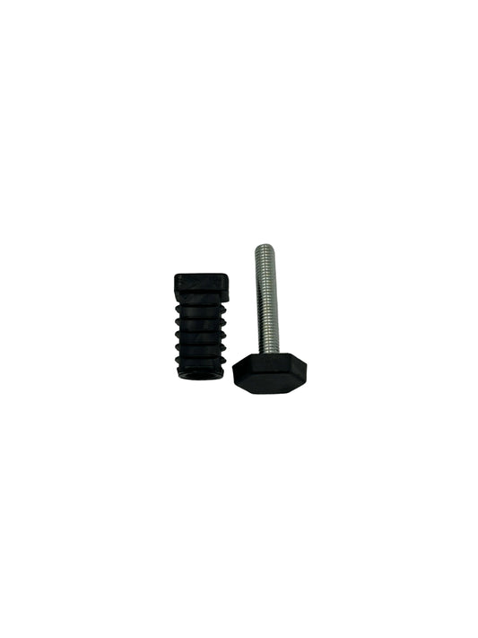 Höhenverstellbarer Stellfuß für 20x20 und 25x25 mm Vierkantrohre